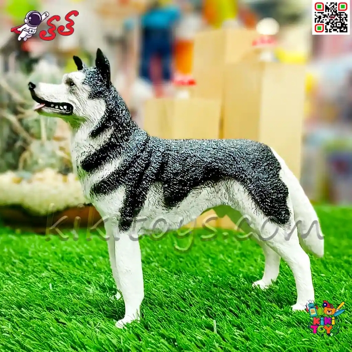 فیگور حیوانات ماکت سگ هاسکی اسباب بازی 1051 Husky fiqure