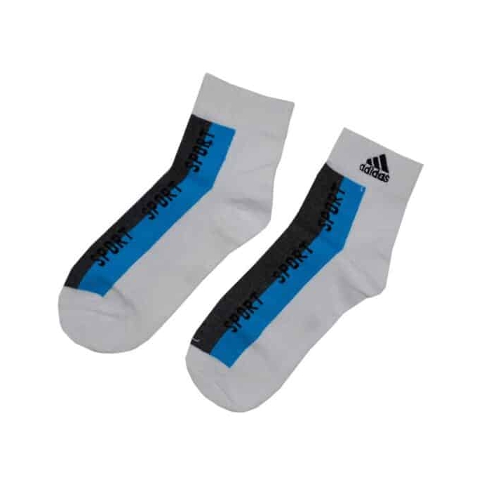 جوراب مچی اسپرت آدیداس ۳S کد ۱۲۰۴۱۰ سفید
