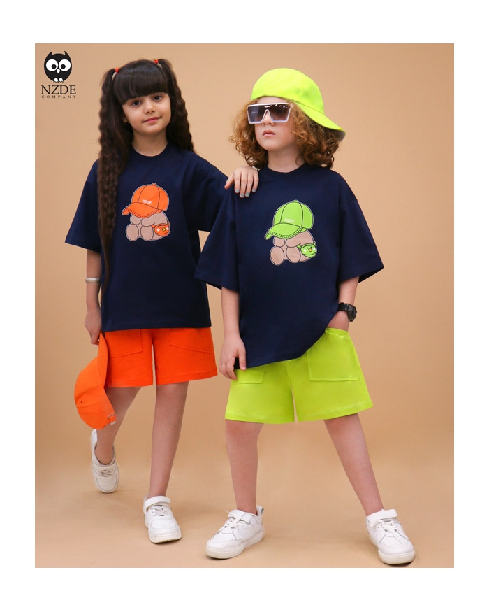 تیشرت شلوارک بگ استایل NZDE Cappy Bear