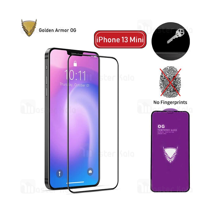 محافظ صفحه شیشه ای تمام صفحه تمام چسب OG آیفون Apple iPhone 13 Mini OG 2.5D Glass