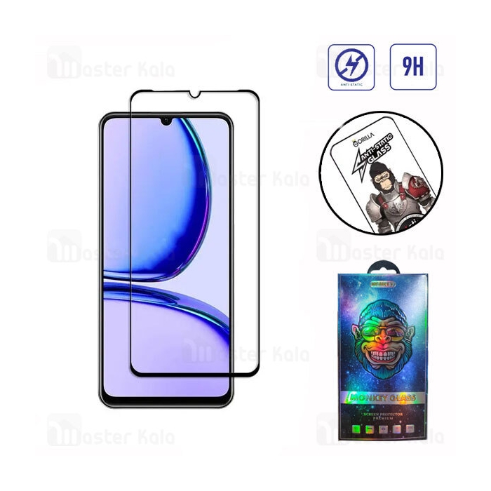 گلس تمام صفحه تمام چسب REALME C53 Gorilla Anti Static Glass