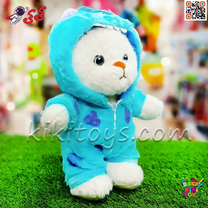 عروسک پولیشی خرس لباس سالیوان