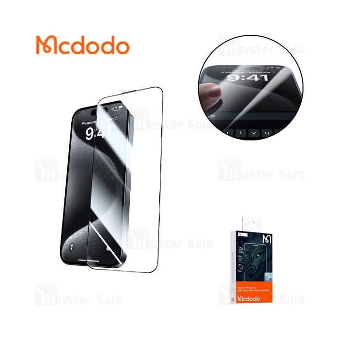 گلس تمام صفحه تمام چسب مک دودو Apple iPhone 16 Pro Mcdodo PF-6862 Tempared Glass