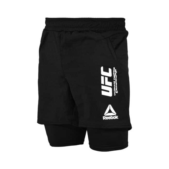 شلوارک کشاله دار ورزشی مردانه ریباک مدل Py-UFC 1411 مشکی