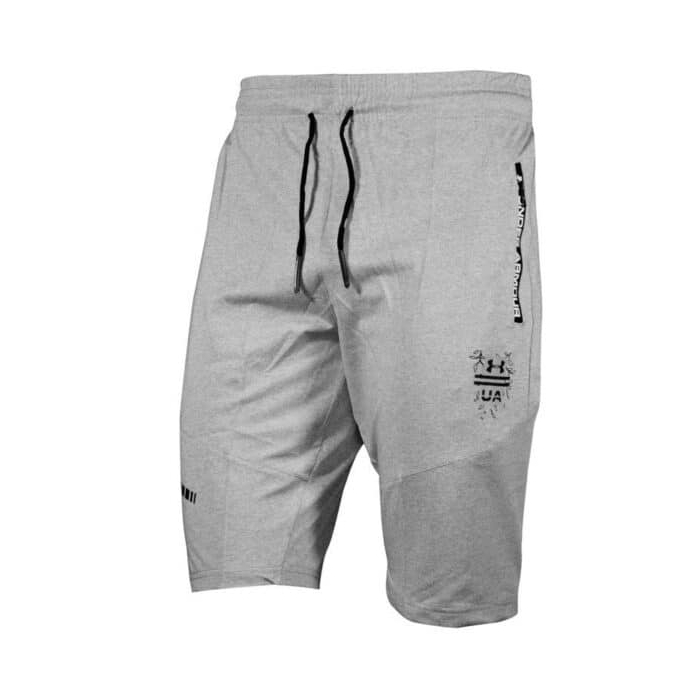 شلوارک ورزشی مردانه آندر آرمور مدل ۲۰۰۵ طوسی روشن