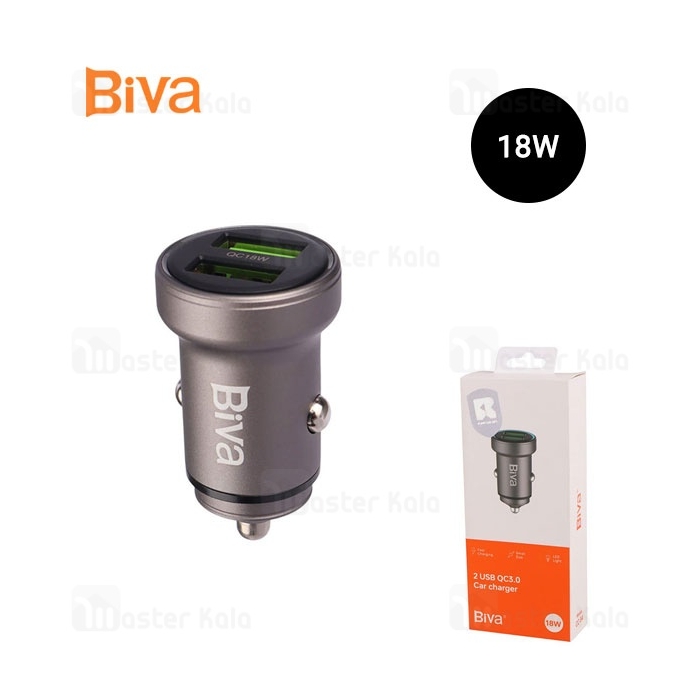 شارژر فندکی بیوا Biva CC-34 USB QC3.0 Car Charger توان 18 وات