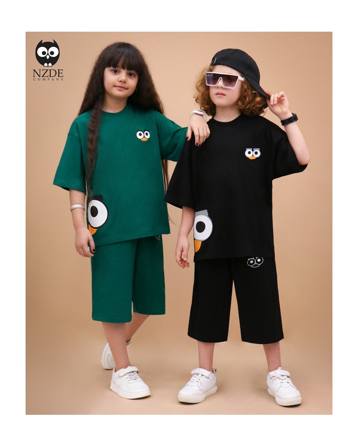 تیشرت شلوارک جغد کوچولو NZDE