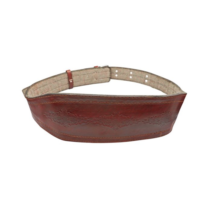 کمربند بدنسازی اسلیمی مدل Hom-402M1330 بالشت دار سگکی زرشکی