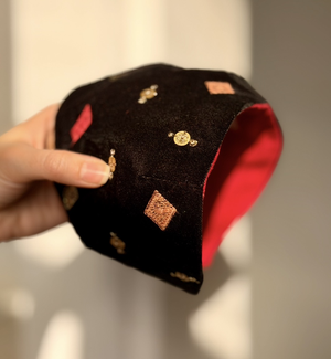 اسکارف مخمل مشکی یلدا