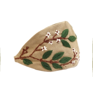 اسکارف برگ سبز / Green leaf scarf