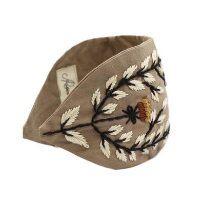 اسکارف ساغر خاکی / Earthen goblet scarf