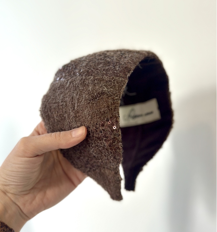 اسکارف موهر قهوه ای
