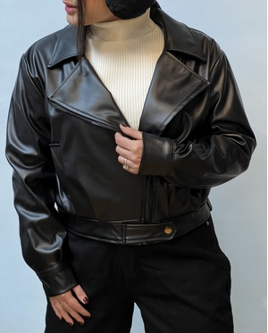 کت چرم داخل خز 