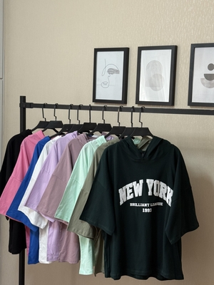 تیشرت کلاهدار new york