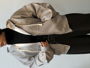 سویشرت طوسی ملانژ