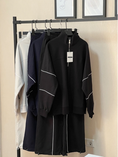 ست مغزی دوزی نیم زیپ