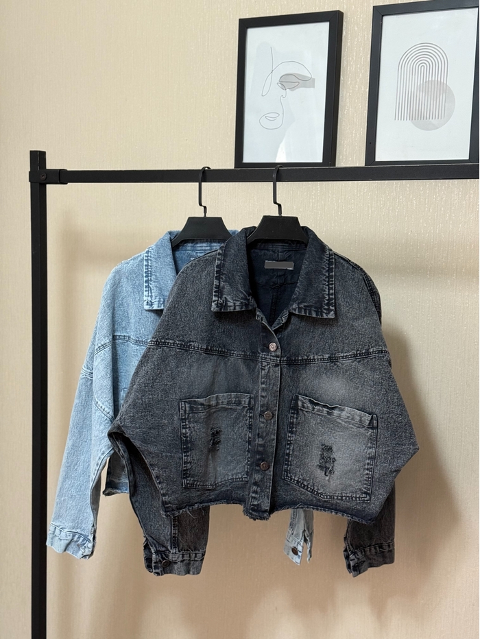 کت جین بالا جیب خط