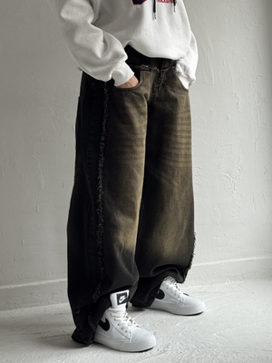 شلوار فول بگ استیکردار a2196