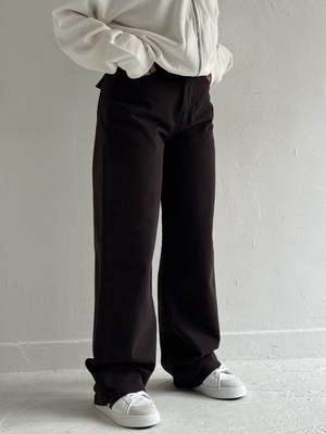 شلوار نیم بگ قهوه ای a2096