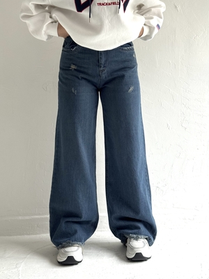 شلوار بگ آبی a2204