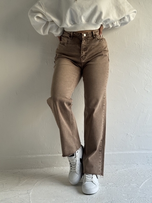 شلوار واید استریت زیرکات موکا a2154