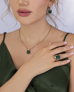 ٍEmerald necklace and Ring