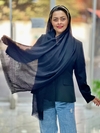 شال مشکی مدل مهشید کد ۱۱۸