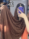 شال نخی نوار شکوفه ای کد ۱۴۸ مدل شکوفه