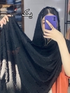 شال نخی نوار شکوفه ای کد ۱۴۸ مدل شکوفه