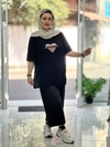 تیشرت لانگ مشکی