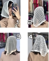 مینی اسکارف سه گوش مدل سیندرلا کد۵۸