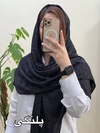 روسری نخی ژاکارد دور دوخت کد ۱۴۸
