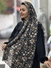 شال مدل گل نسا کد ۱۲۸