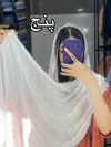شال نخی نوار شکوفه ای کد ۱۴۸ مدل شکوفه