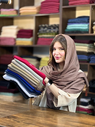 شال برشکا شاین دار مدل شاینا کد ۱۱۸