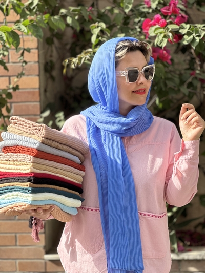 شال پلیسه مدل ژرفا کد ۹۸