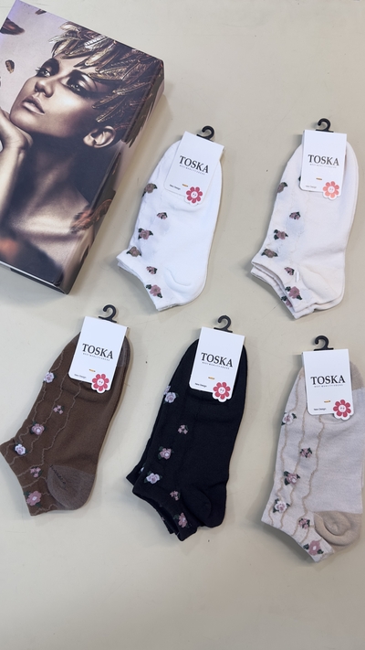 جوراب مچی مدل گلی کد ۸۵