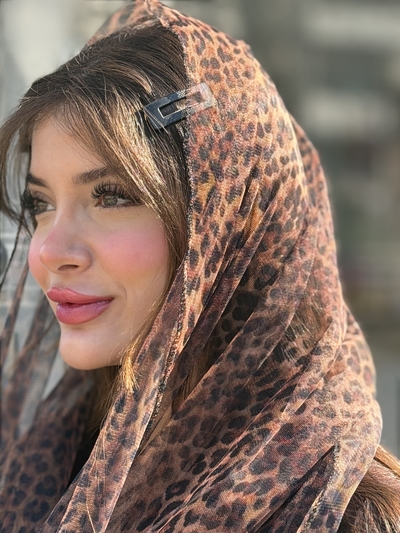 شال توری پلنگی ۱۲۸