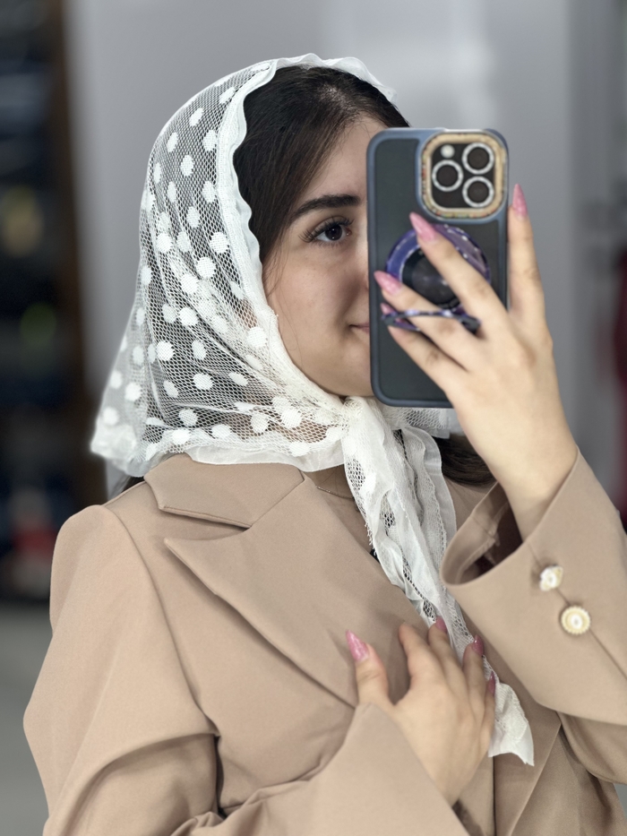 مینی اسکارف سه گوش مدل سیندرلا کد۵۸