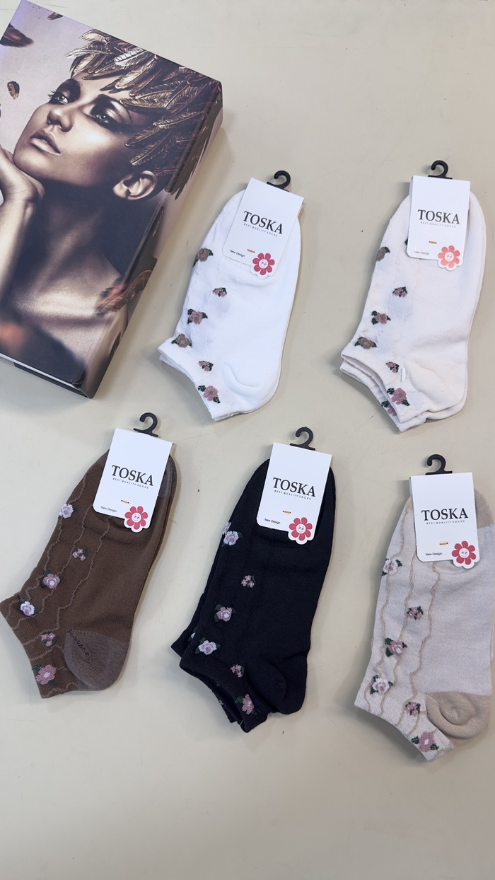 جوراب مچی مدل گلی کد ۸۵