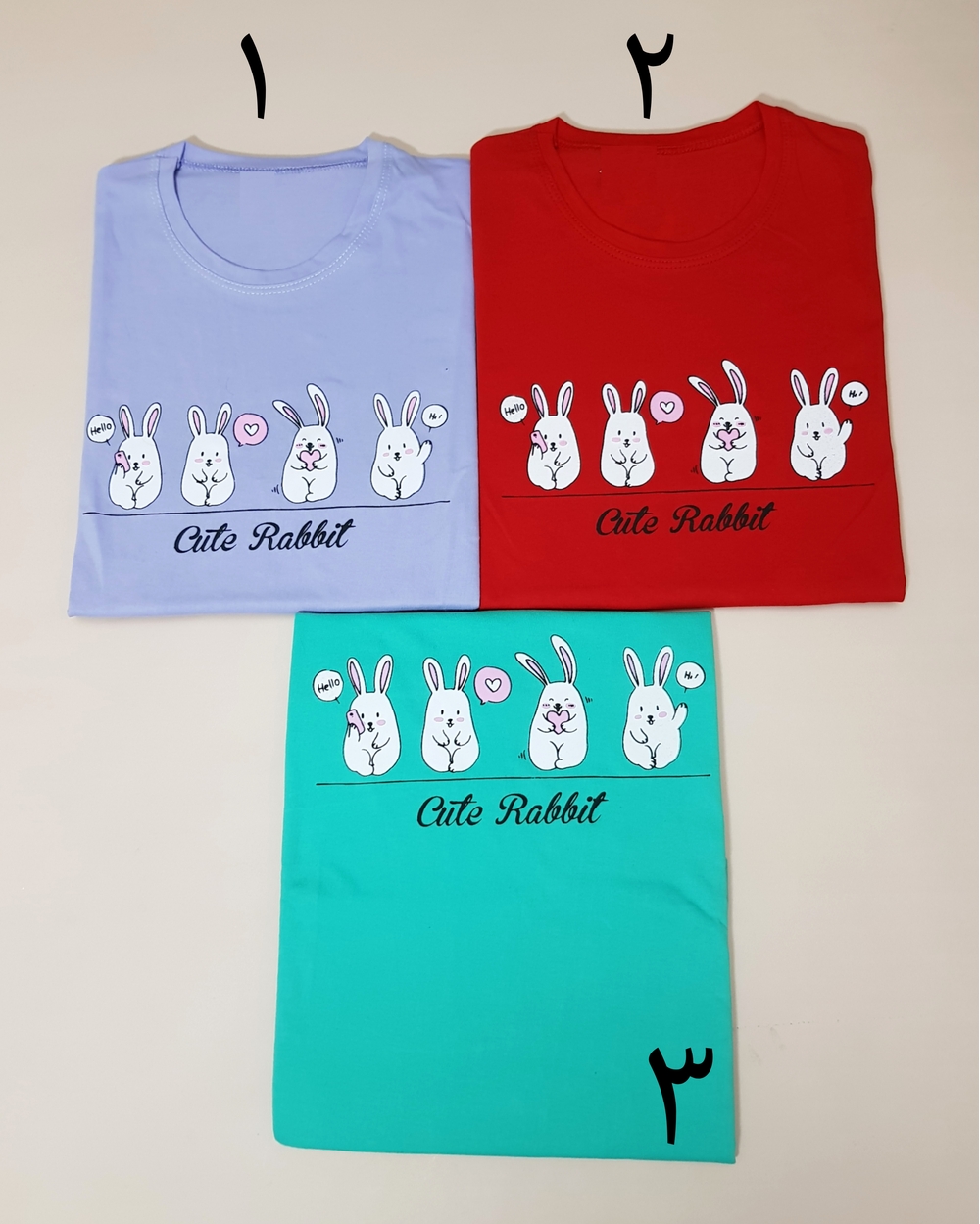 تیشرت cute rabbit کد ۵۲۸۰