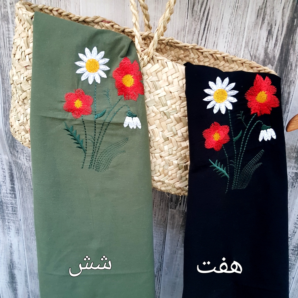 تاپ حلقه ای گلدوزی پشت بلند کد۵۵۸۷ 