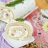 Rollet and cream cake