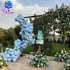 blue flower and theme party