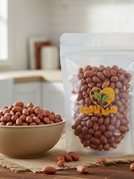 بادام زمینی ریز نیم کیلویی