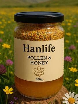 مخلوط عسل گرده گل وزن ۳۳۰ گرم