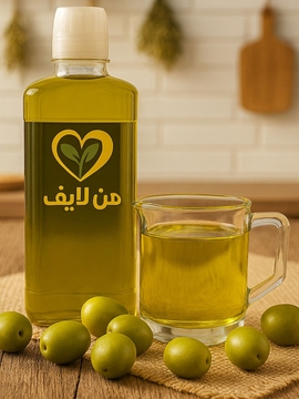 روغن زیتون بکر نیم لیتری بی‌بو