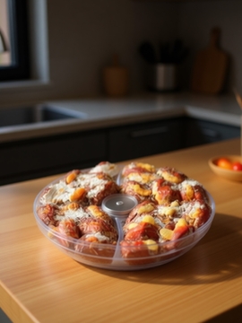 چهار مغز در خرما ظرف گرد ۲۶۰ گرمی