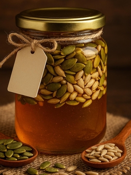 عسل مغز تخمه ۳۲۰ گرمی