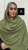 شال پلیسه رنگی آویزدار